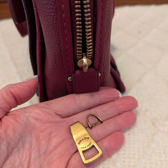 Coach Small Dreamer Satchel Burgundy 38551 - Picture 14 of 16